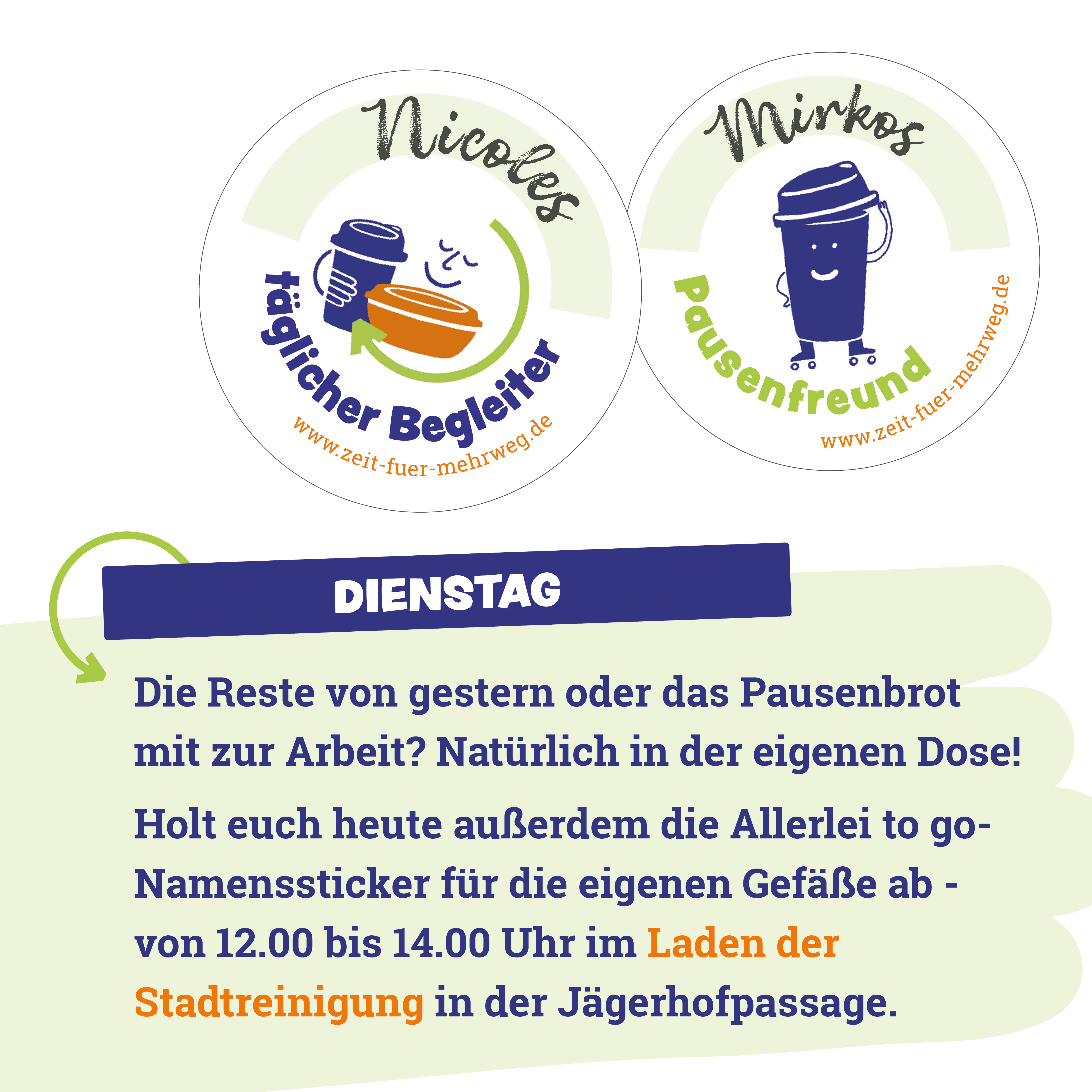 Mehrweg dienstags